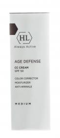 Holyland Laboratories Корректирующий крем натуральный оттенок для всех типов кожи AGE DEFENSE CC CREAM SPF 50 MEDIUM, 50 мл. фото