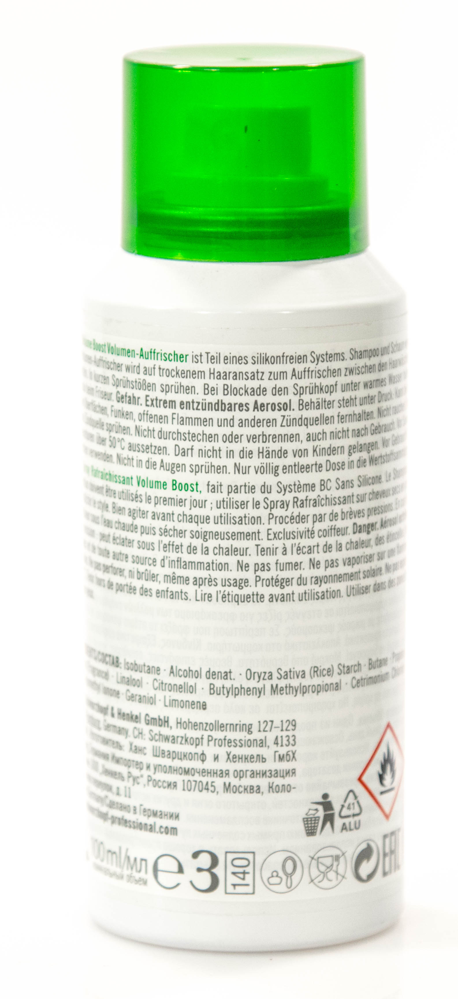 Шварцкопф Профешнл Освежающий спрей Пышный Объем 100 мл (Schwarzkopf Professional, Пышный  объем) фото 2