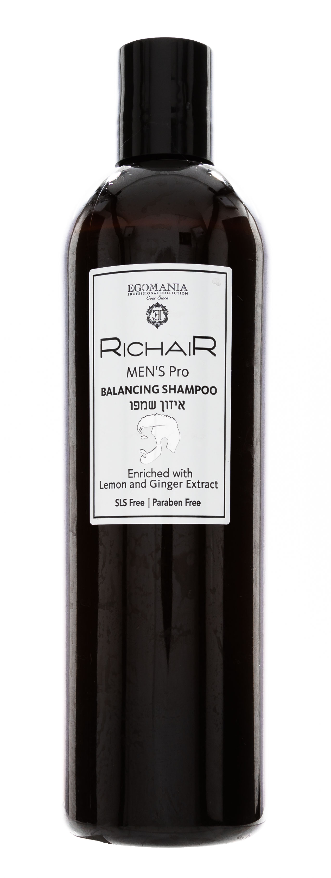 Эгомания Шампунь мужской балансирующий  с экстрактом лимона и имбиря  400 мл (Egomania Professional, RicHair) фото 1