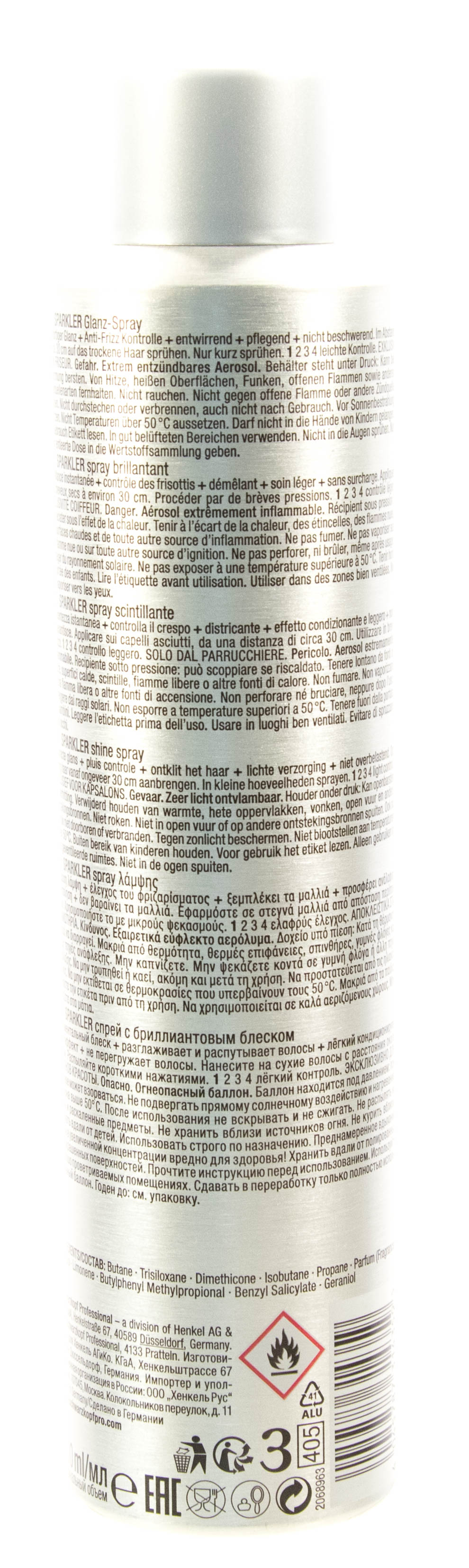 Шварцкопф Профешнл Спрей для волос с бриллиантовым блеском, 300 мл (Schwarzkopf Professional, Osis+) фото 2