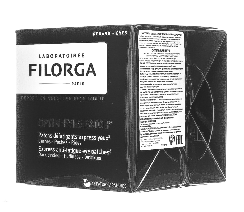 Филорга Экспресс-патчи для контура глаз против усталости, 8 х 2 (Filorga, Optim-Eyes) фото 2