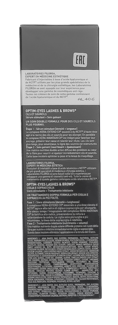 Филорга Уход для ресниц и бровей, 2 х 6,5 мл (Filorga, Optim-Eyes) фото 7