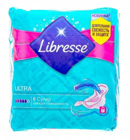 Libresse Прокладки Ultra Super с мягкой поверхностью 8 штук. фото