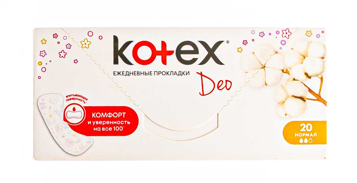 Котекс Нормал Прокладки ежедневные №20 (Kotex, Ежедневные) фото 3