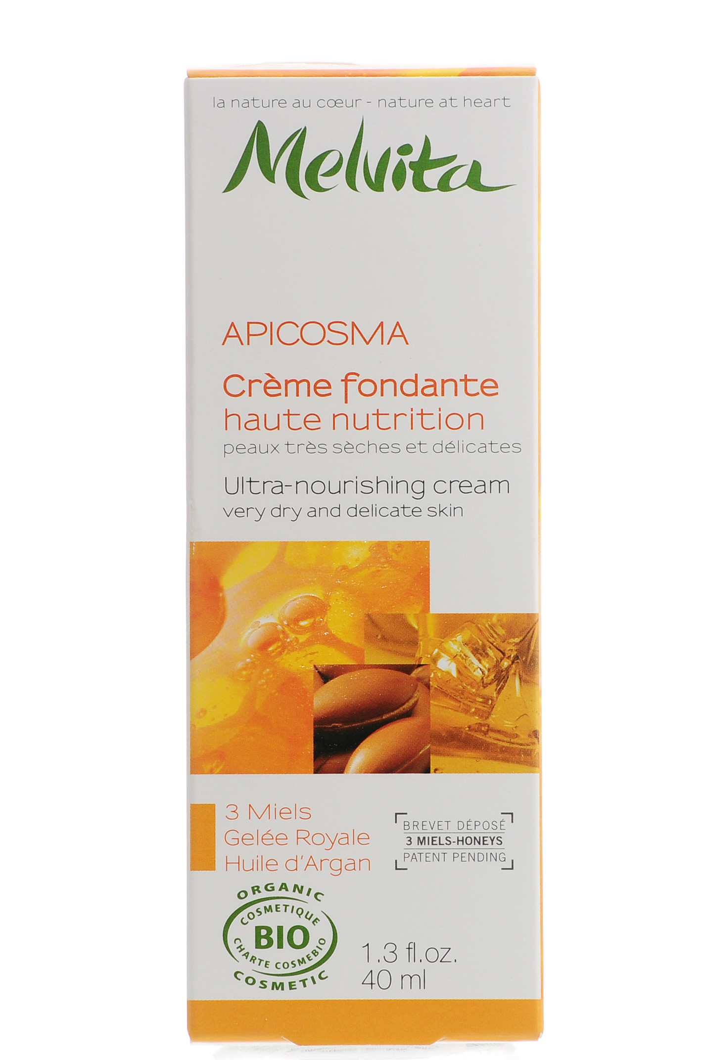 Мелвита Ультра-питательный крем для лица Апикосма для сухой и чувствительной кожи, 40 мл (Melvita, Apicosma) фото 2