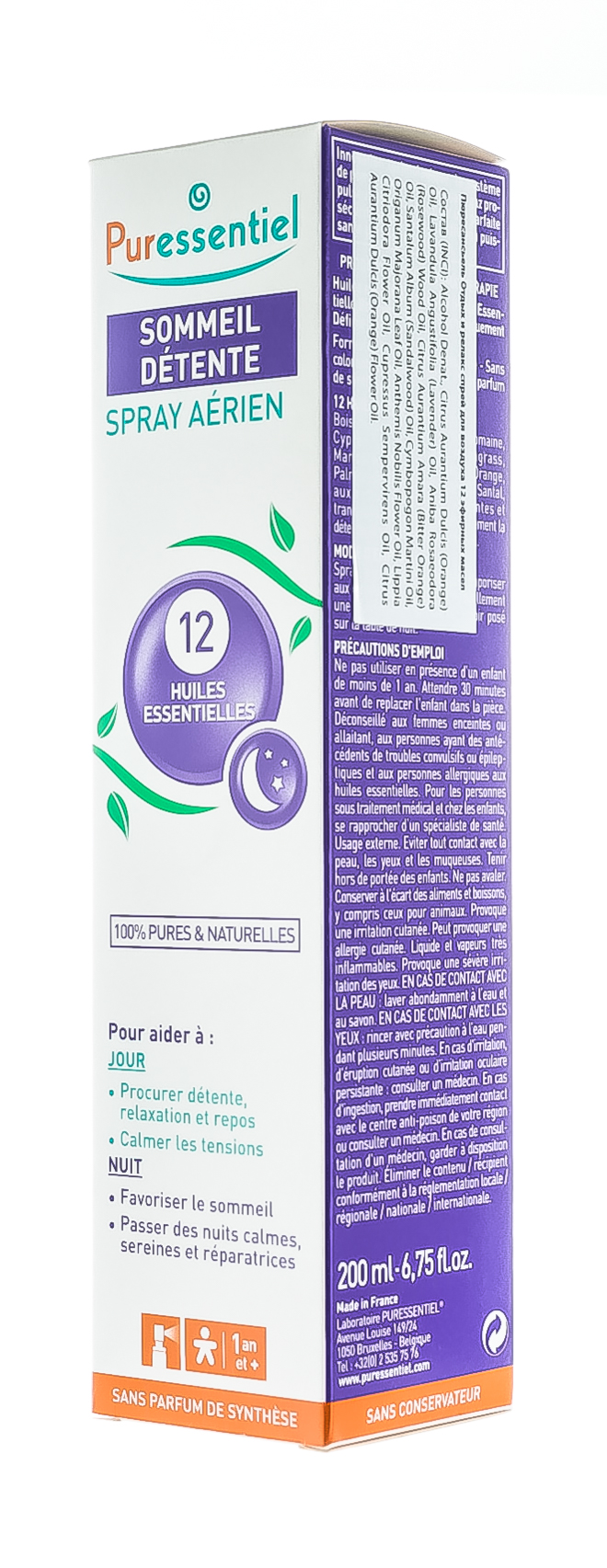 Пюресансьель Спрей для воздуха 12 эфирных масел, 200 мл (Puressentiel, Хорошее самочувствие) Пюресансьель Спрей для воздуха 12 эфирных масел, 200 мл (Puressentiel, Хорошее самочувствие) фото 1