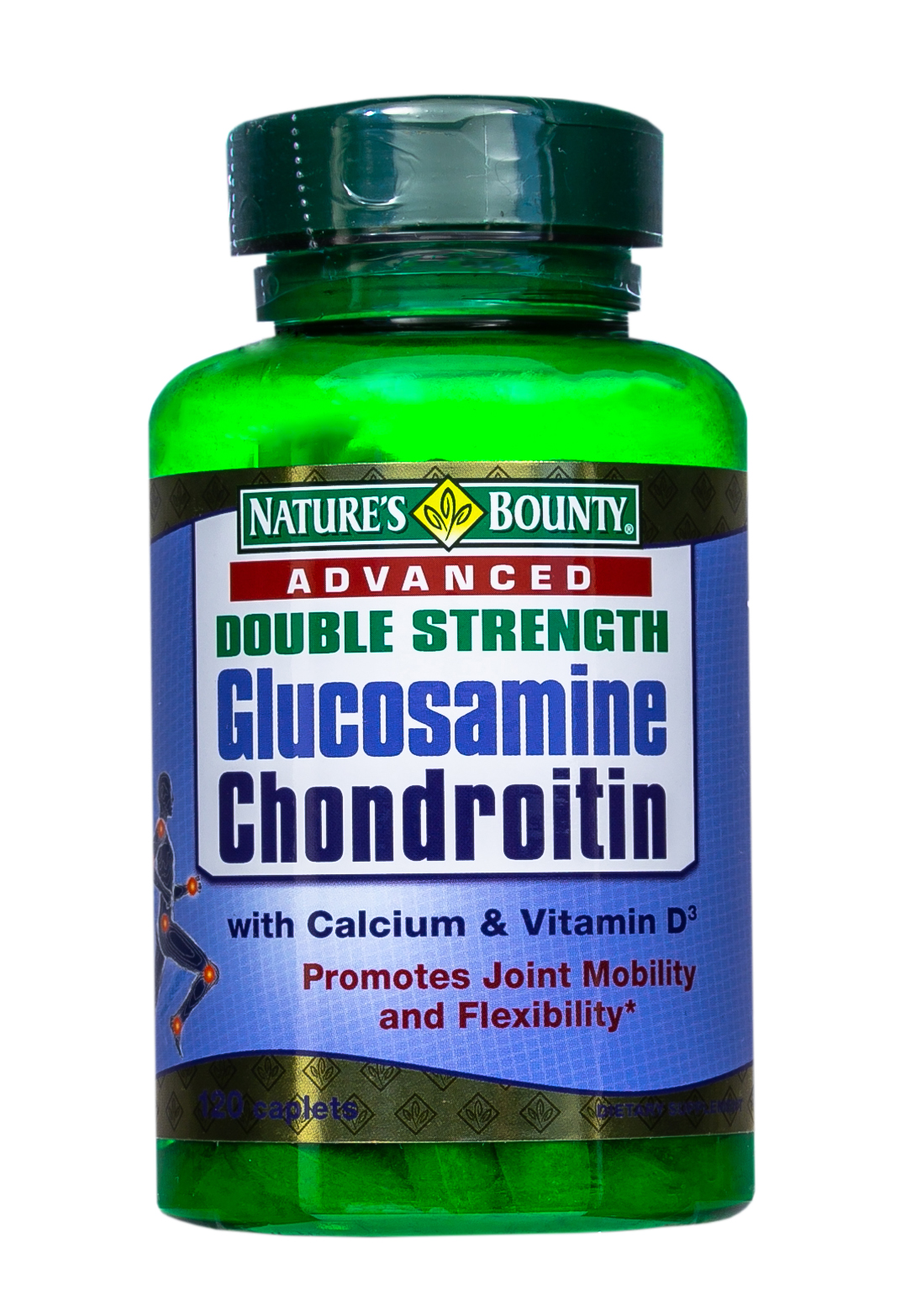 Natures Bounty Глюкозамин-Хондроитин плюс с Кальцием и витамином D 120 таблеток (Natures Bounty, Витамины)