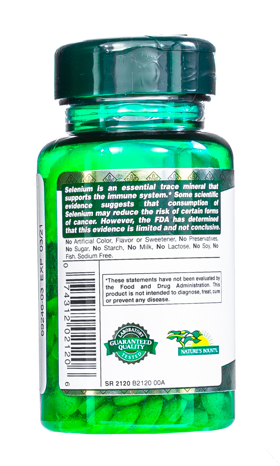 Нэйчес Баунти Натуральный Селен 50 мкг 100 таблеток (Nature's Bounty, Минералы) фото 7
