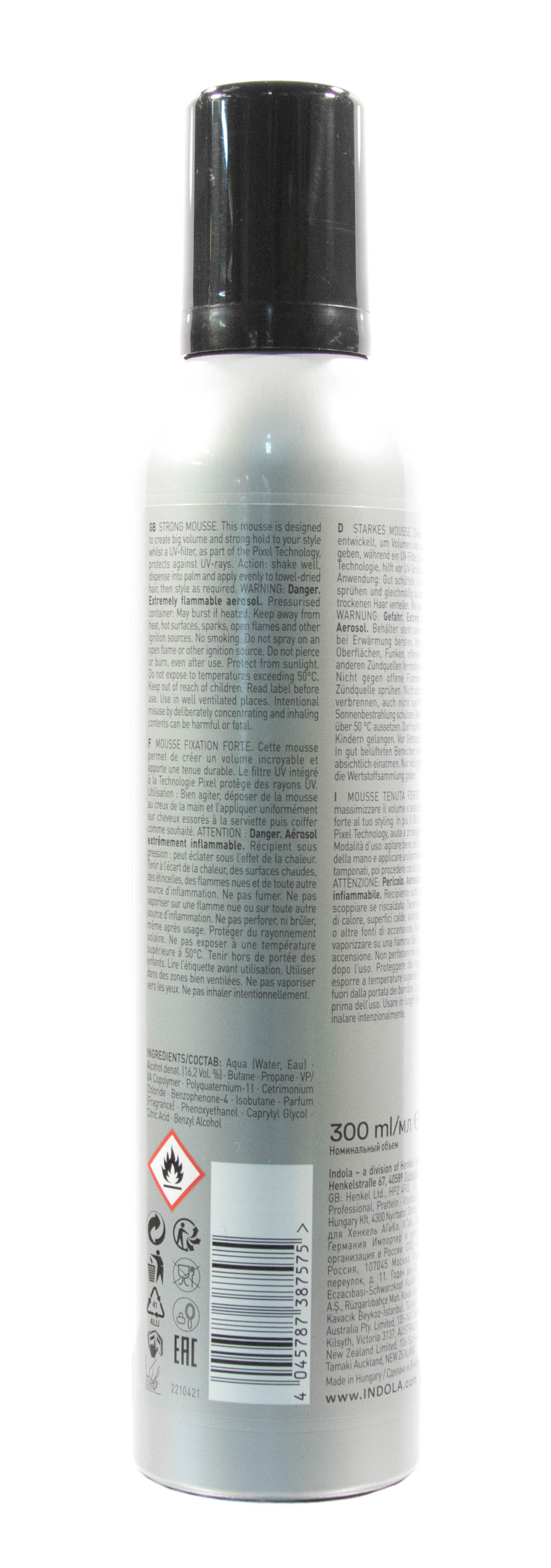 Индола Мусс для волос сильной фиксации 300мл (Indola, Стайлинг) фото 2