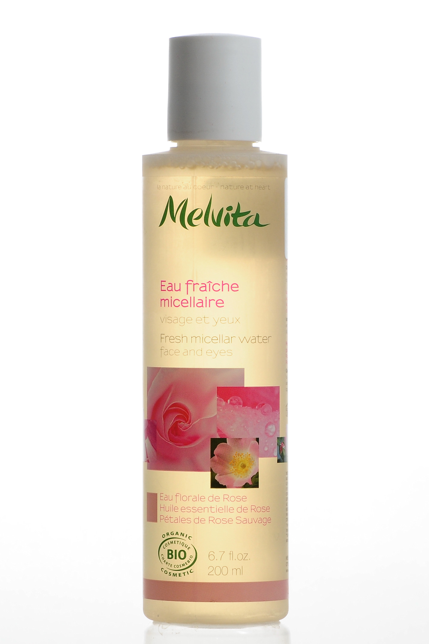 Мелвита Освежающая мицеллярная вода Розовый Нектар 200 мл (Melvita, Nectar de Rose) фото 1