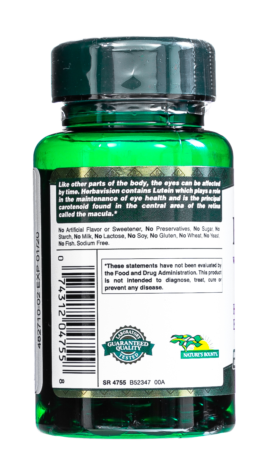 Нэйчес Баунти Гербавижн и Лютиголд 60 капсул (Nature's Bounty, Растительные продукты) фото 7