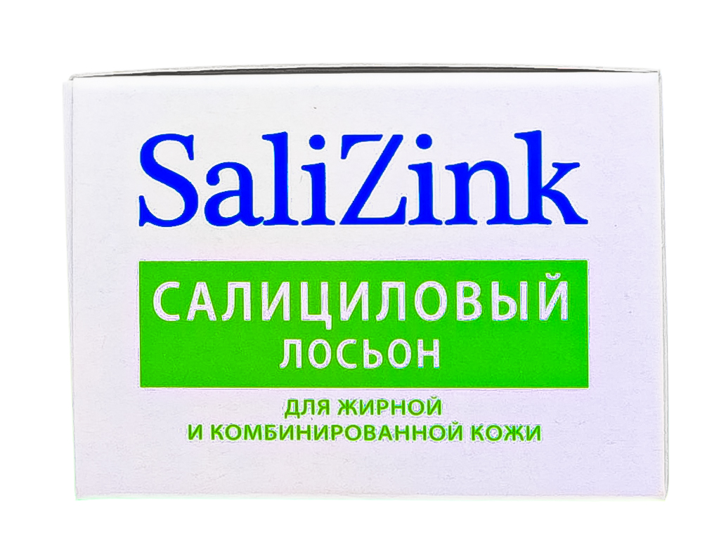 Salizink Салициловый лосьон с цинком и серой для жирной и комбинированной кожи без спирта, 100 мл. фото