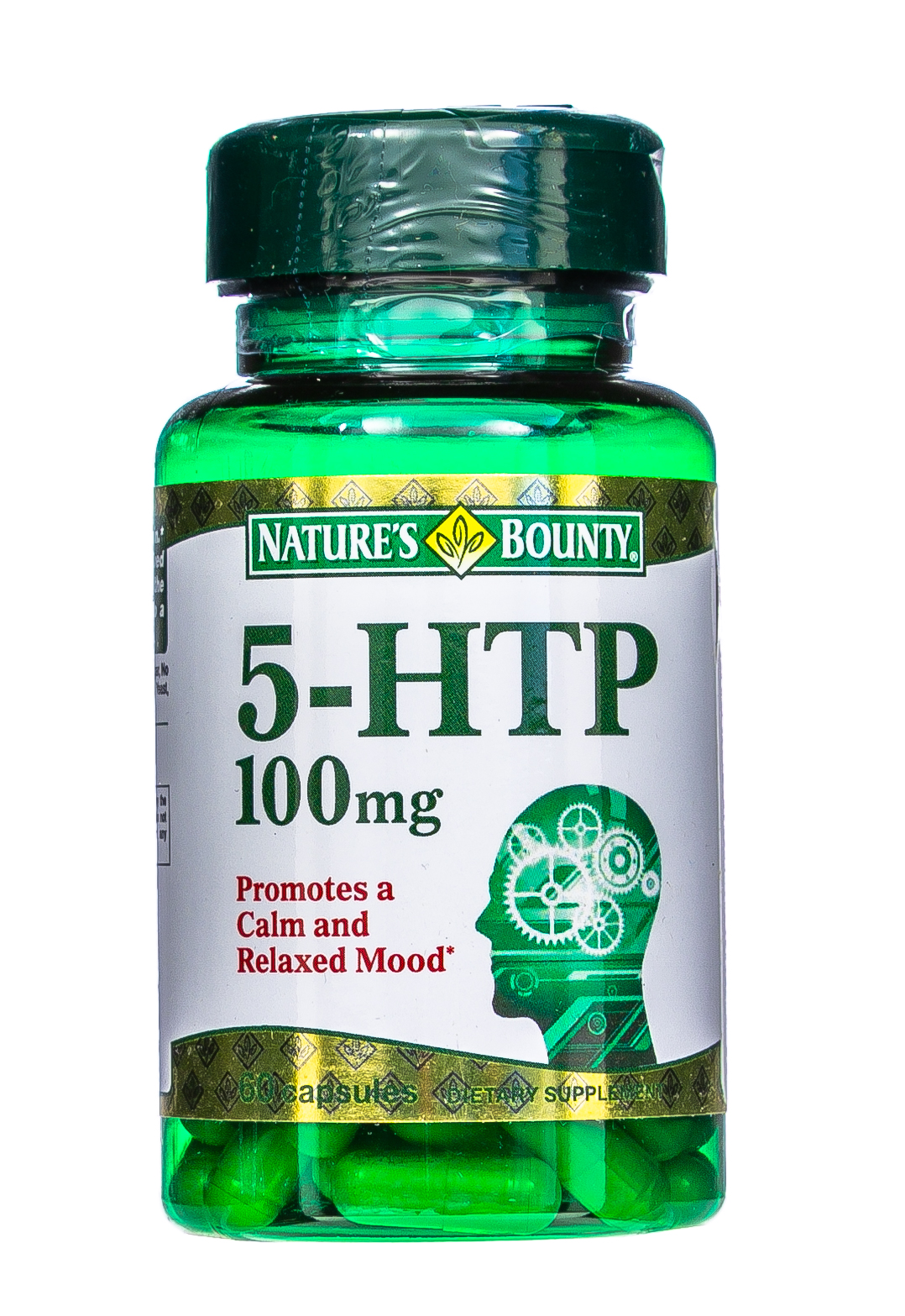 Нэйчес Баунти 5-гидрокситриптофан 100 мг 60 капсул (Nature's Bounty, Аминокислоты) фото 0