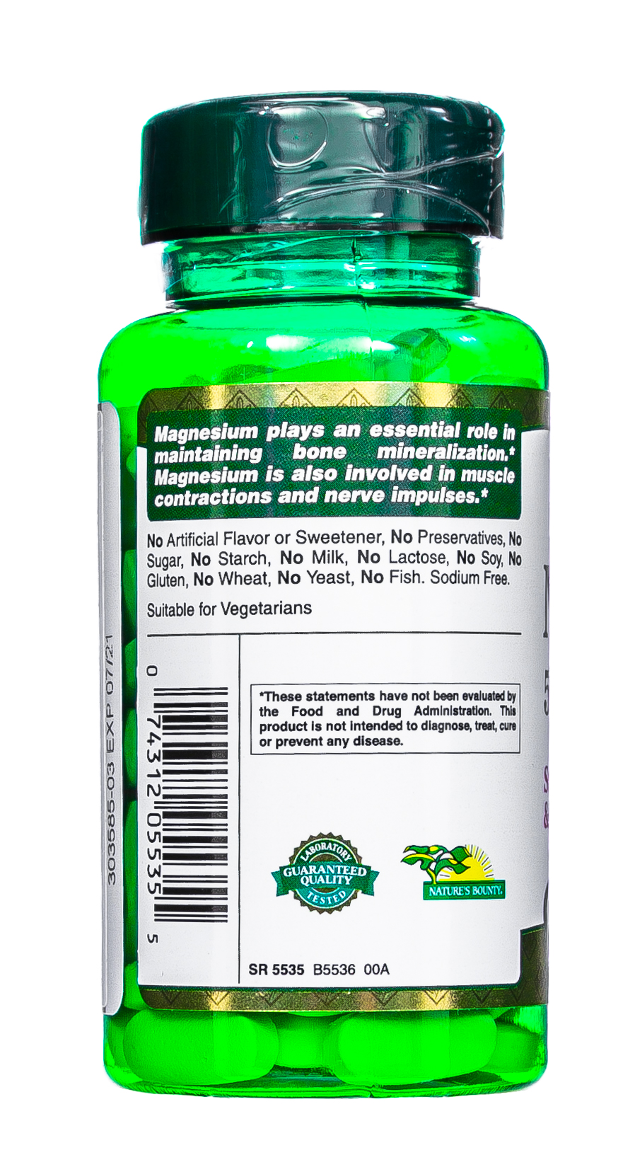 Нэйчес Баунти Магний 500 мг 100 таблеток (Nature's Bounty, Минералы) Нэйчес Баунти Магний 500 мг 100 таблеток (Nature's Bounty, Минералы) фото 7
