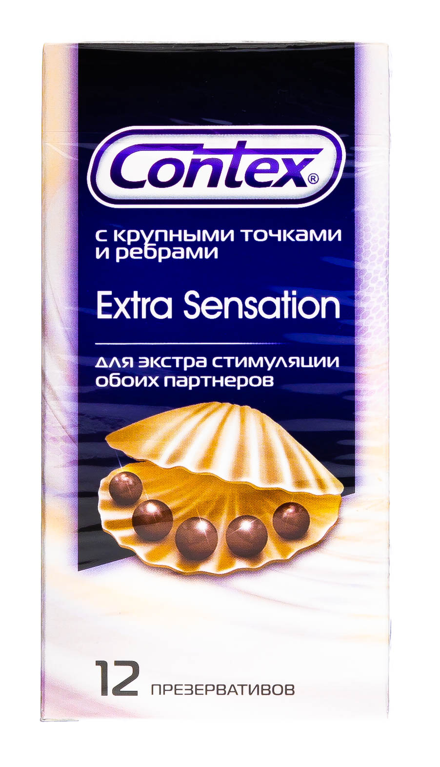 Contex Презервативы Extra Sensation с крупными точками и ребрами, 18 шт (Contex, Презервативы) презервативы contex relief 6 с ребрами и 6 с точками 12 шт