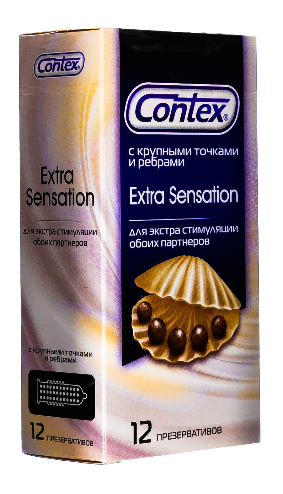 Контекс Презервативы Extra Sensation с крупными точками и ребрами, 18 шт (Contex, Презервативы) фото 1