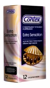 Contex Презервативы Extra Sensation с крупными точками и ребрами, 18 шт. фото