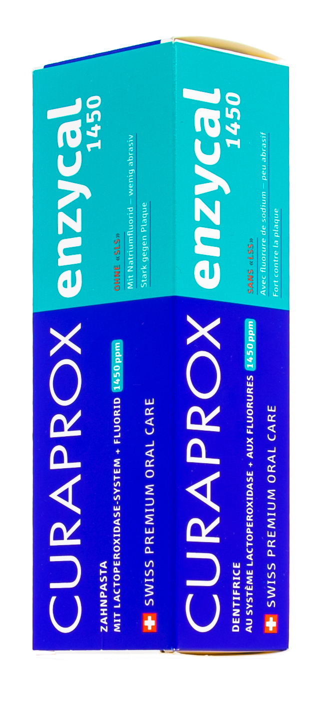 Курапрокс Паста зубная enzycal 1450ppm содержание фторидов менее 0,15%, 75 мл (Curaprox, Зубные био-пасты) фото 2