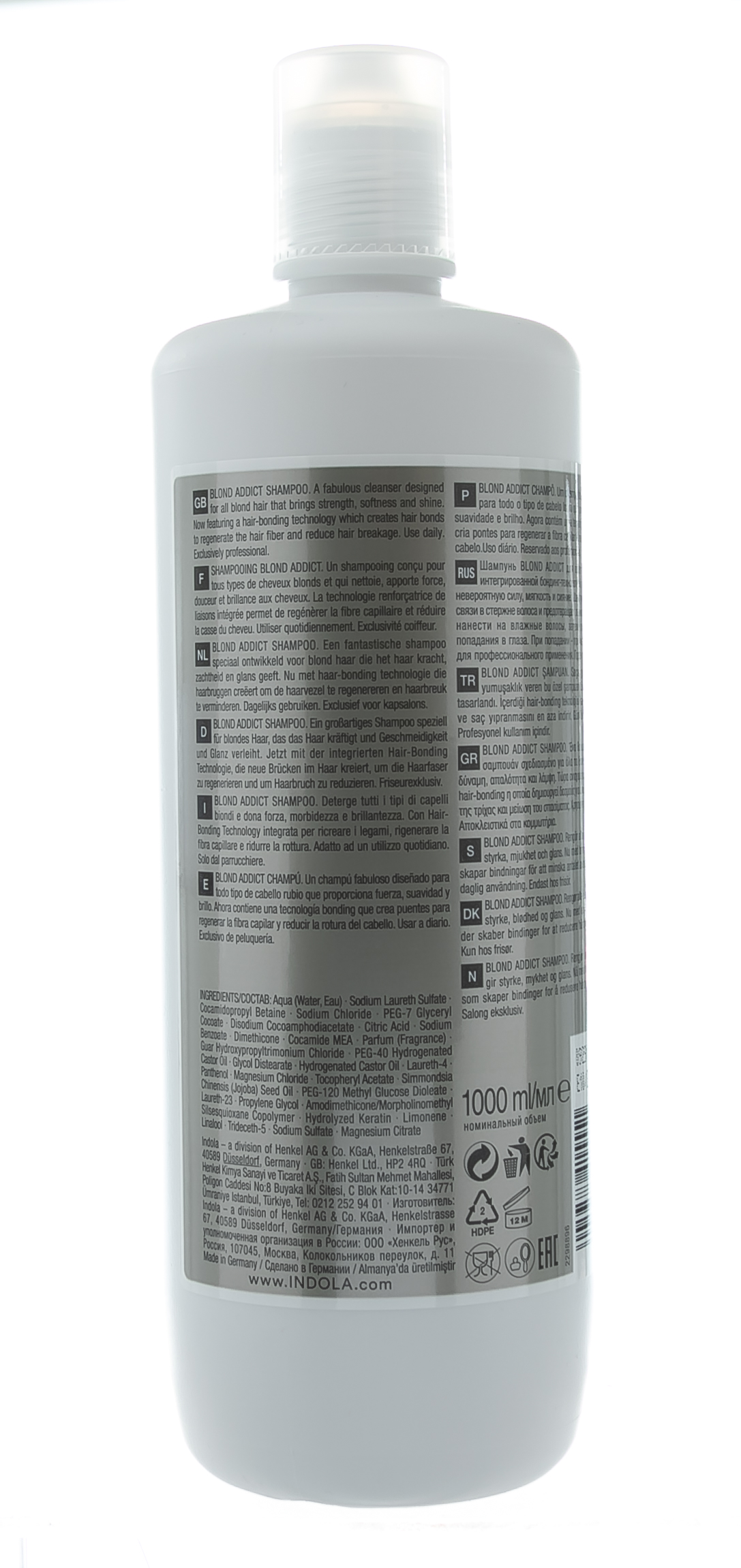 Индола Шампунь для всех типов волос, 1000 мл (Indola, Blond Addict) фото 2