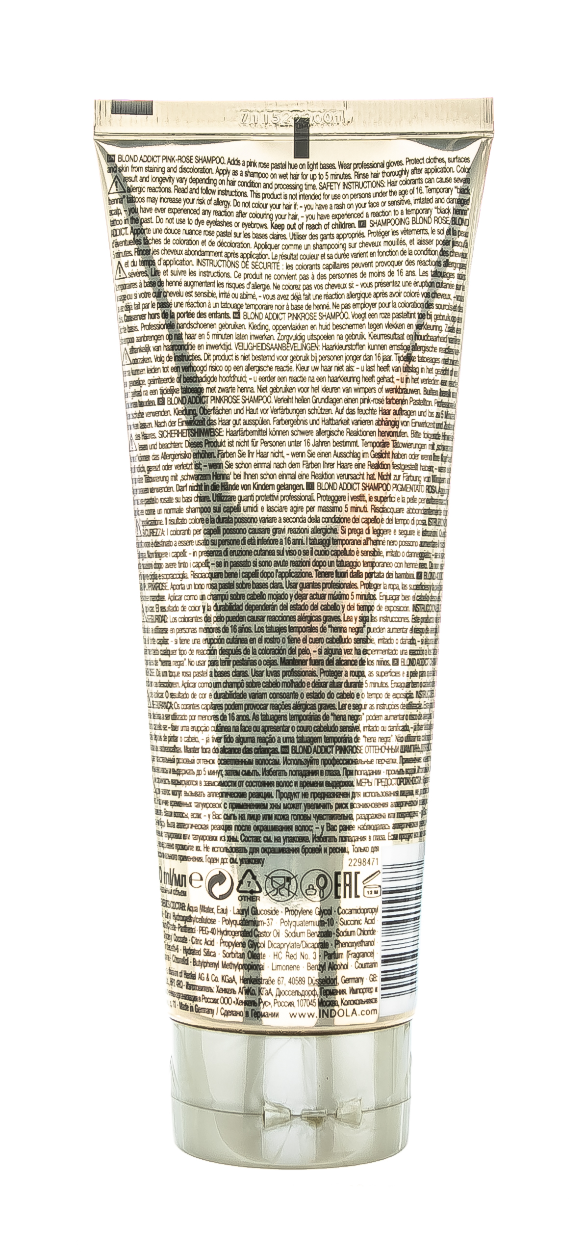 Индола Оттеночный шампунь Pinkrose, 250 мл (Indola, Blond Addict) фото 2