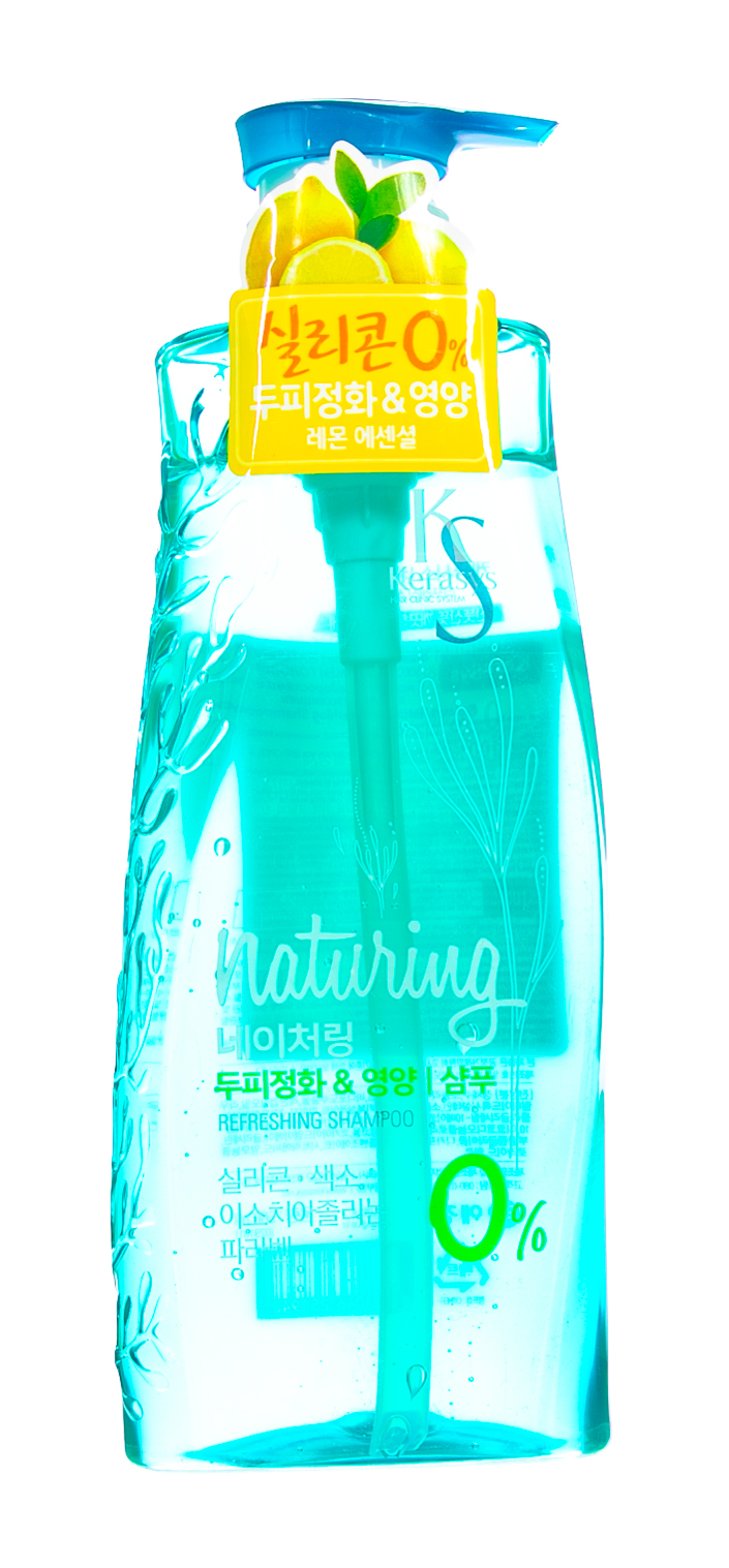 Керасис Шампунь для волос, уход за кожей головы, с морскими водорослями 500 мл (Kerasys, Naturing) фото 1