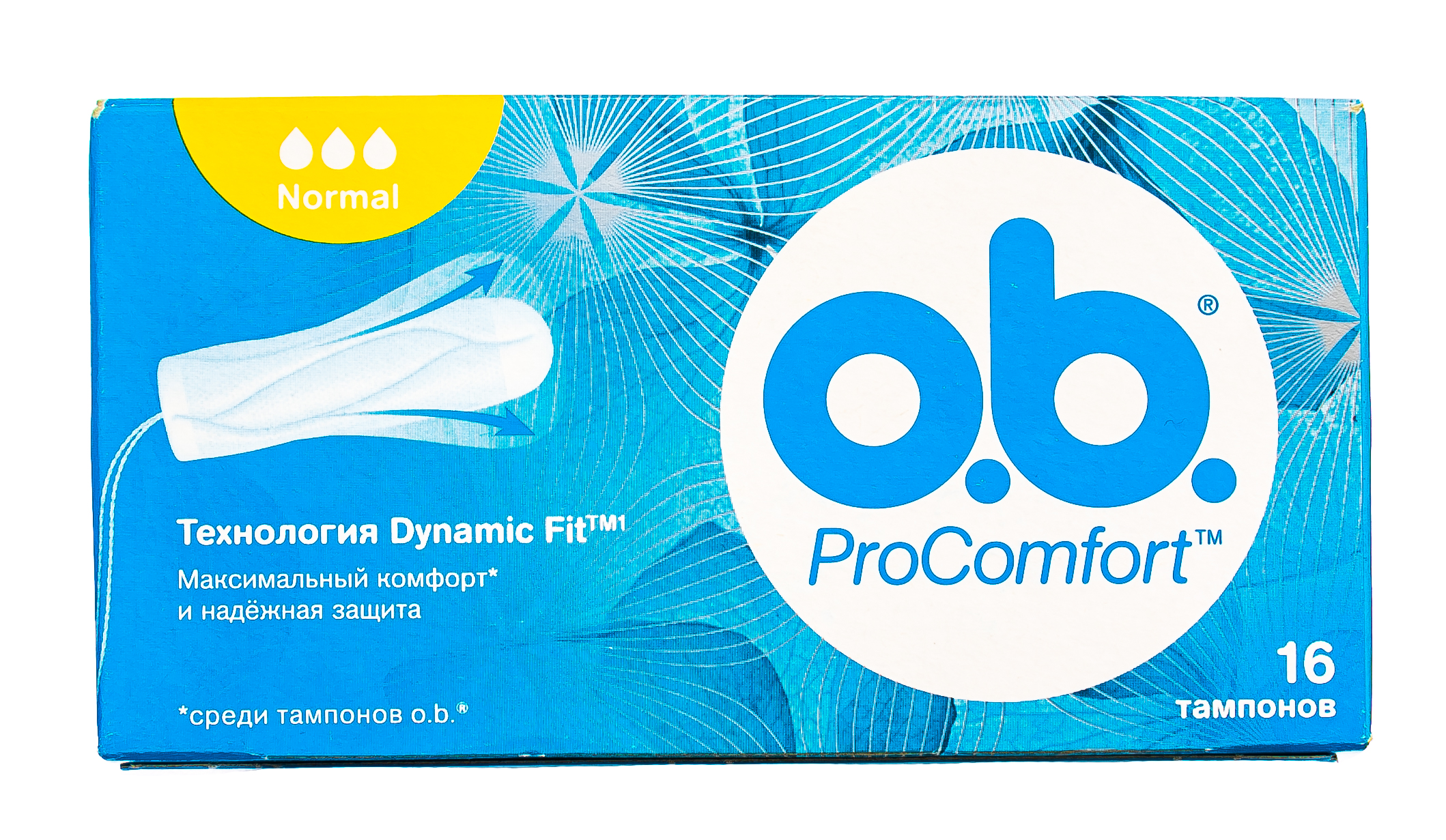 О Би Тампоны нормал 16 штук (O.B., ProComfort) фото 1