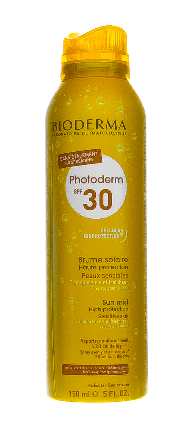 Биодерма Солнцезащитный спрей-вуаль SPF 30, 150 мл (Bioderma, Photoderm) фото 1