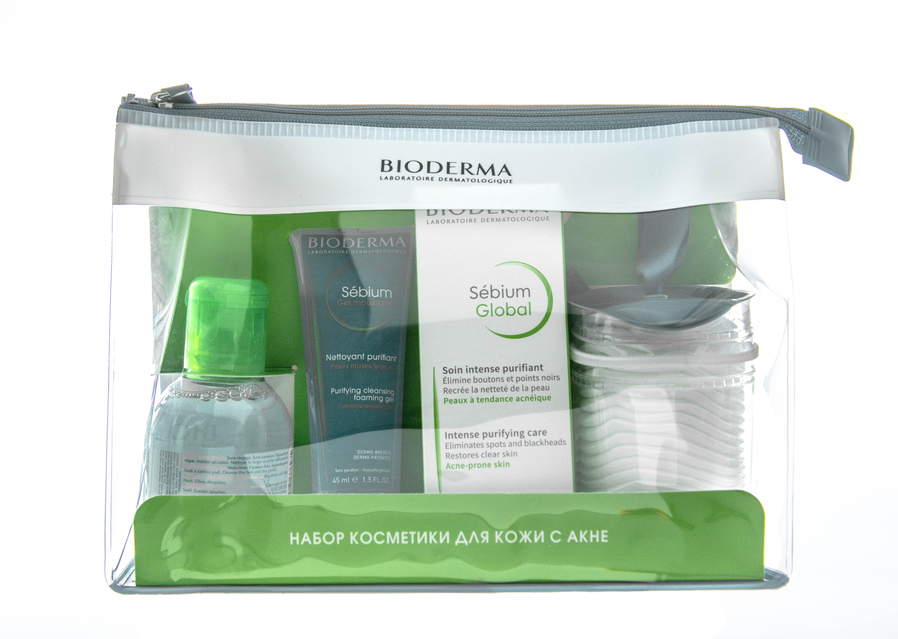 Биодерма Набор Global для комбинированной и жирной кожи (Bioderma, Sebium) фото 1