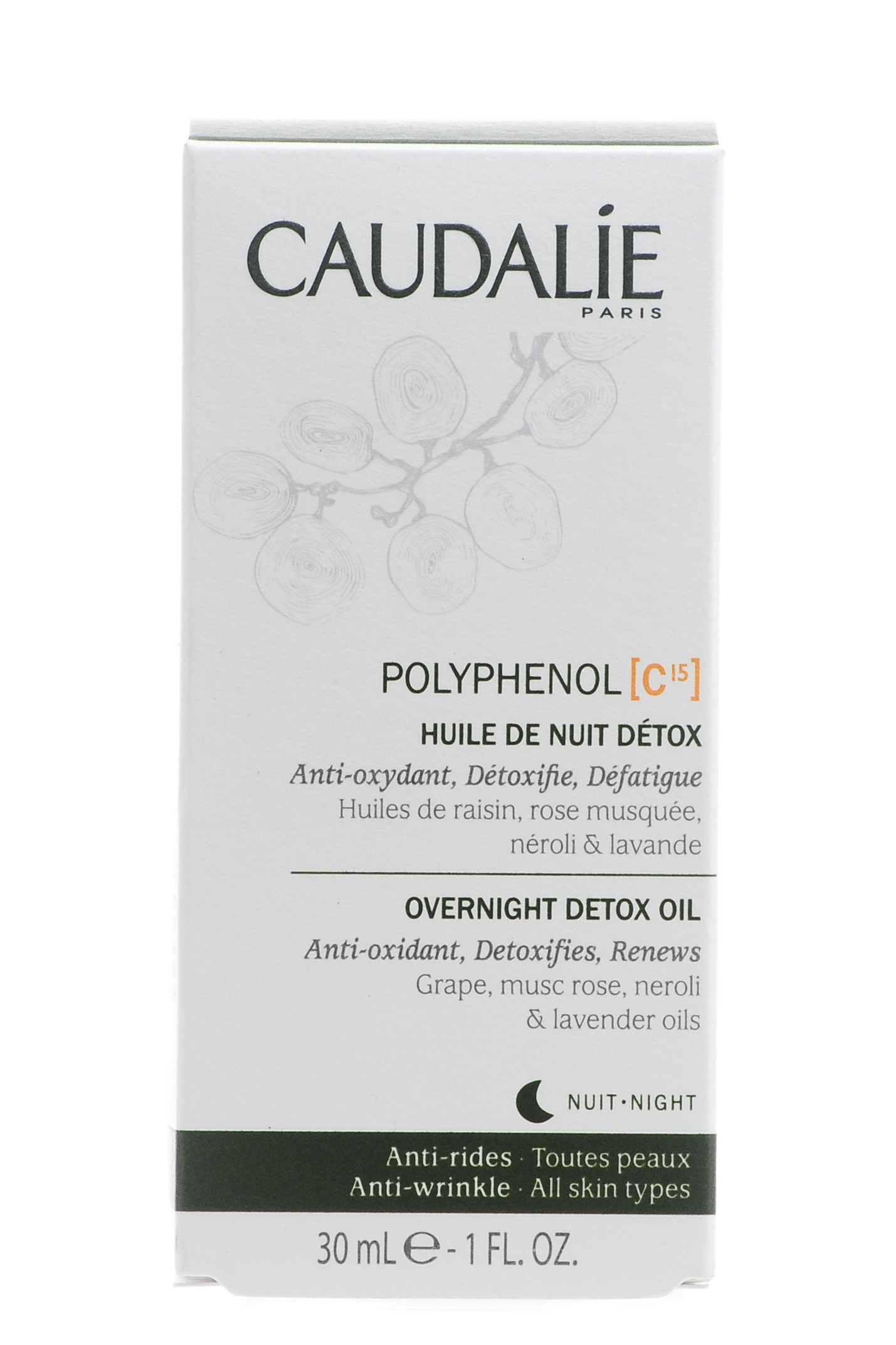 Кодали Ночное Детокс-Масло Полифенол С 15, 30 мл (Caudalie, Polyphenol C 15) фото 3