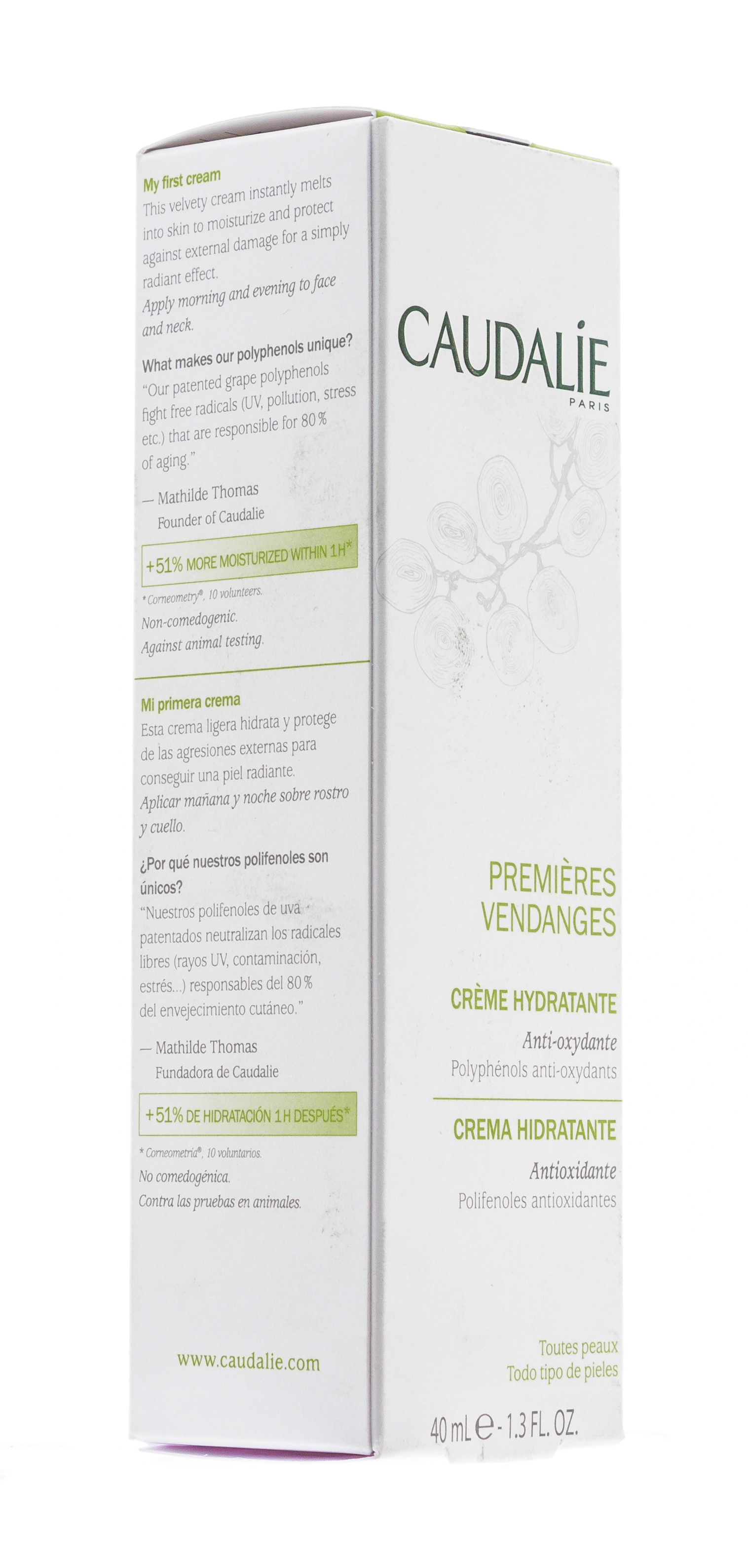 Кодали Крем для лица Premiers Vendages увлажняющий с антиоксидантами, 40 мл (Caudalie, Cleanser & Toners) фото 8