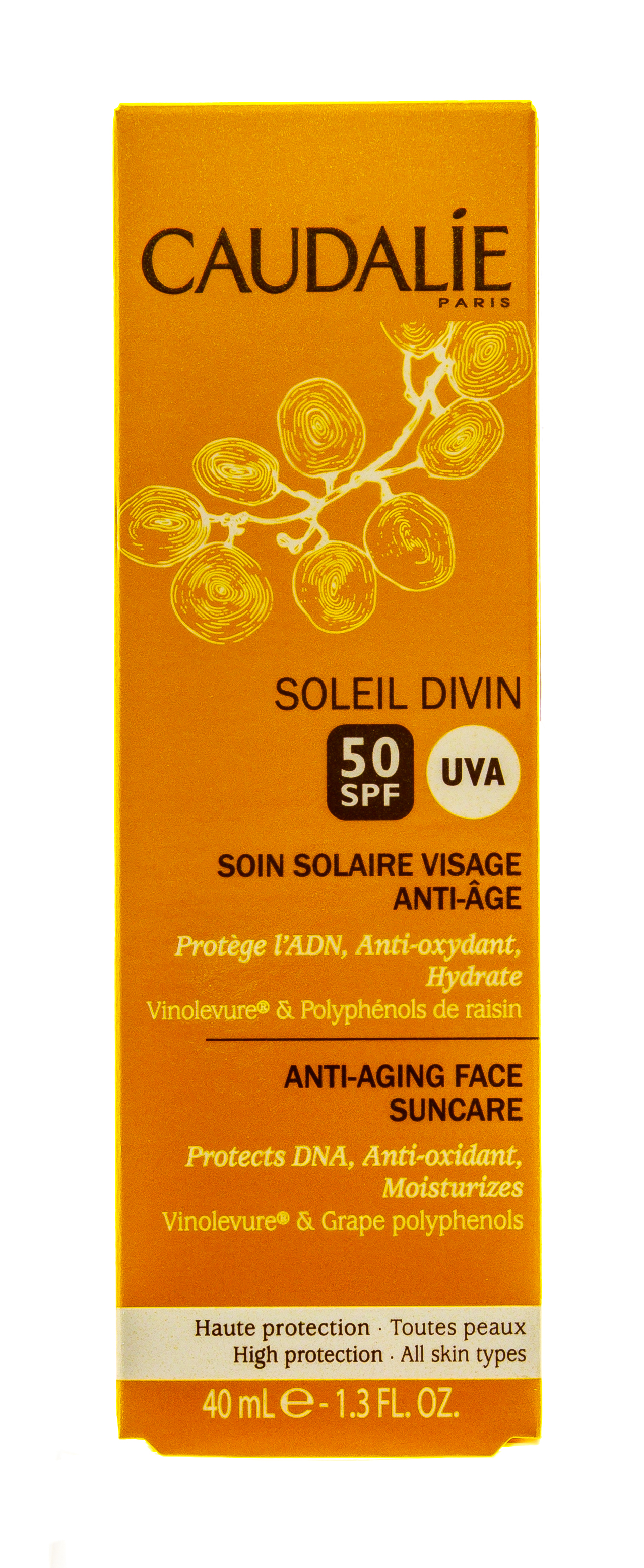 Кодали Антивозрастной солнцезащитный уход для лица SPF 30 Солей Дивин  40 мл (Caudalie, Sun care) фото 3