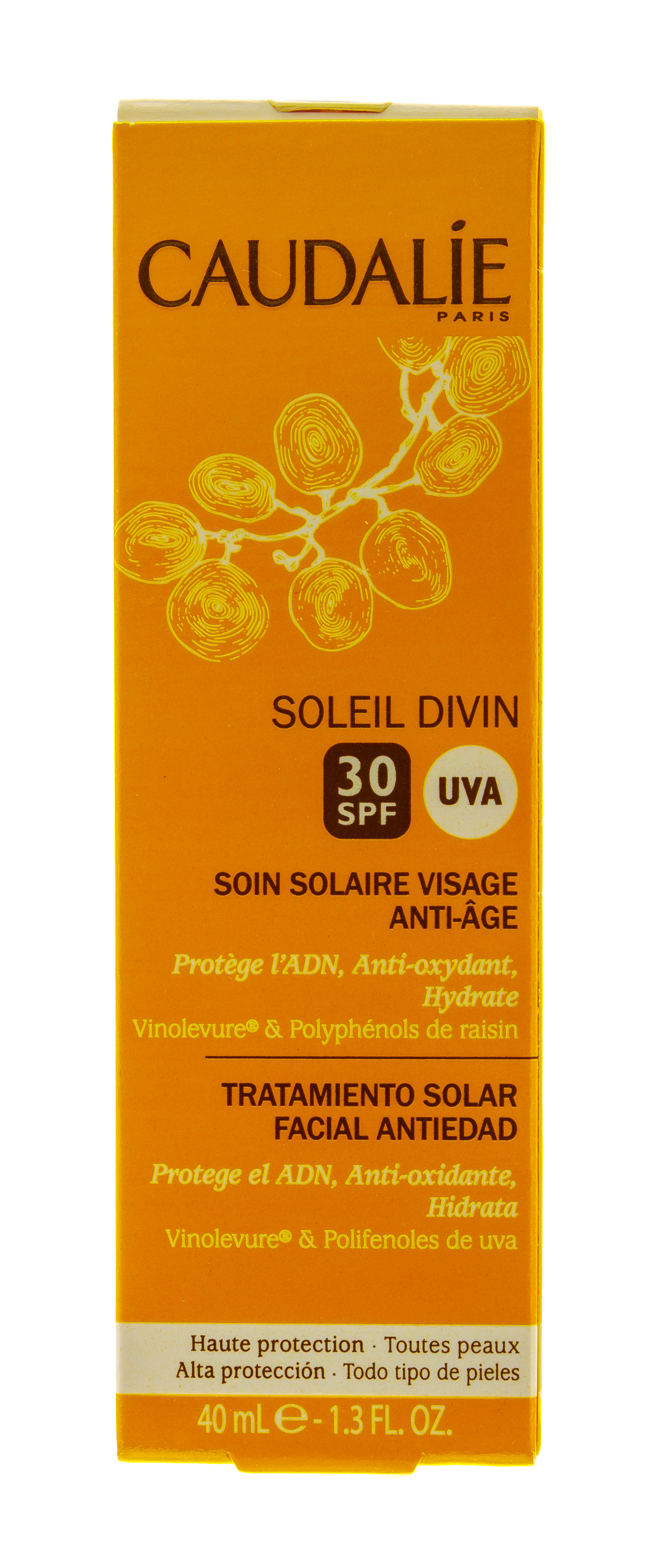 Кодали Антивозрастной солнцезащитный уход для лица SPF 50 Солей Дивин 40 мл (Caudalie, Sun care) фото 2