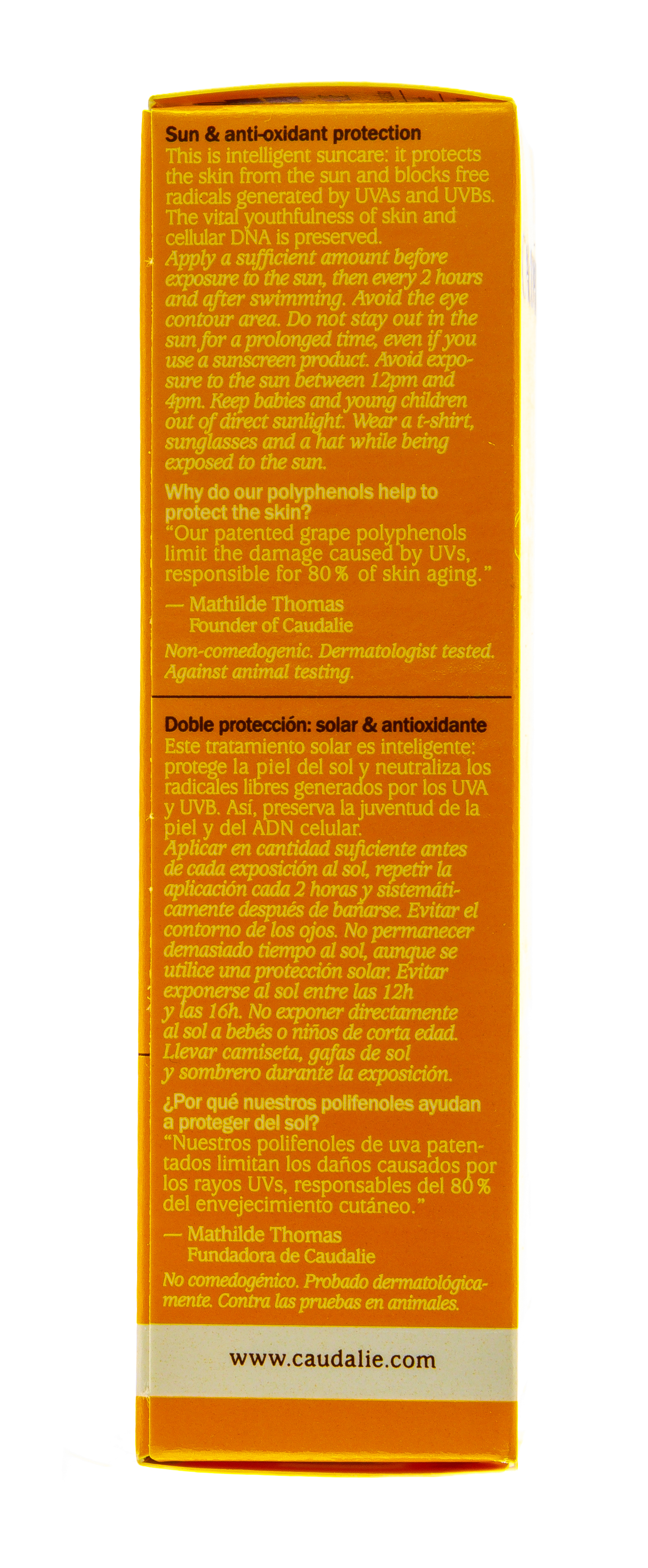 Кодали Антивозрастной солнцезащитный уход для лица SPF 50 Солей Дивин 40 мл (Caudalie, Sun care) фото 9