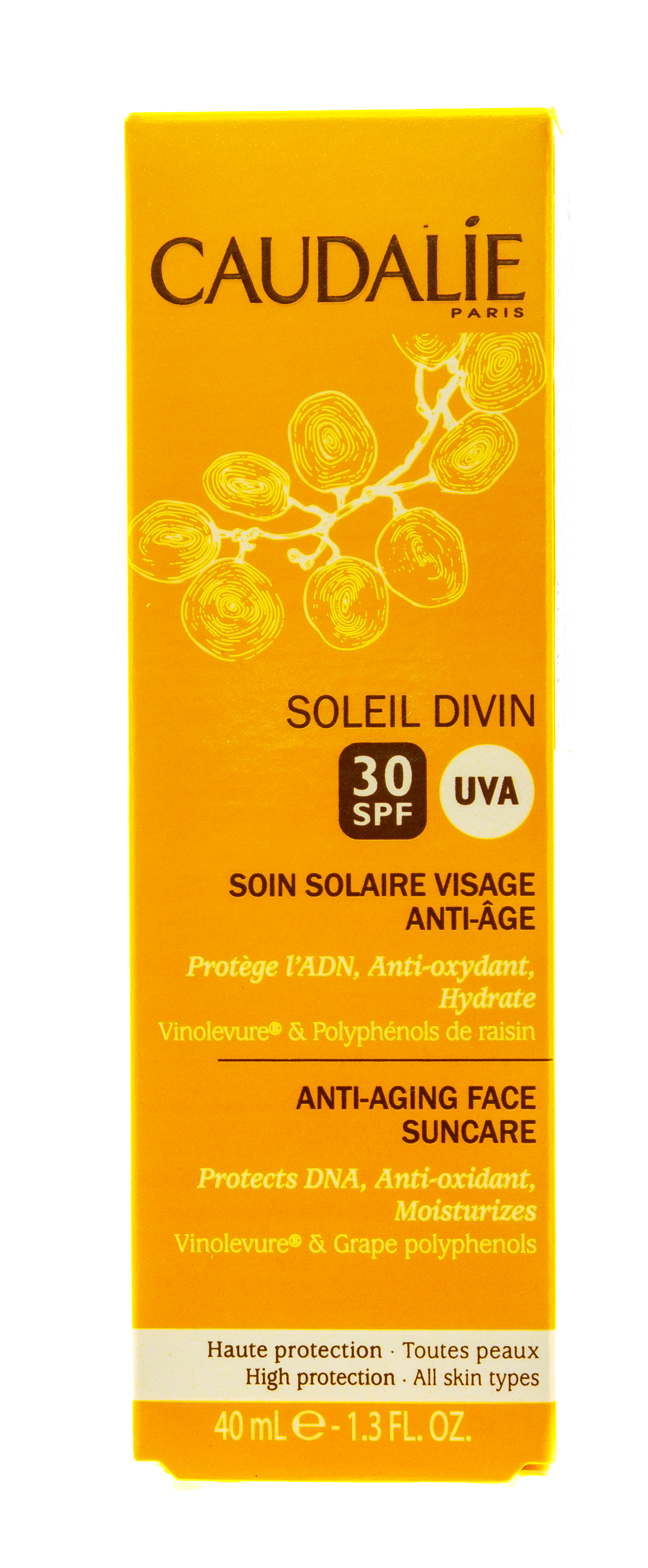 Кодали Антивозрастной солнцезащитный уход для лица SPF 50 Солей Дивин 40 мл (Caudalie, Sun care) фото 6