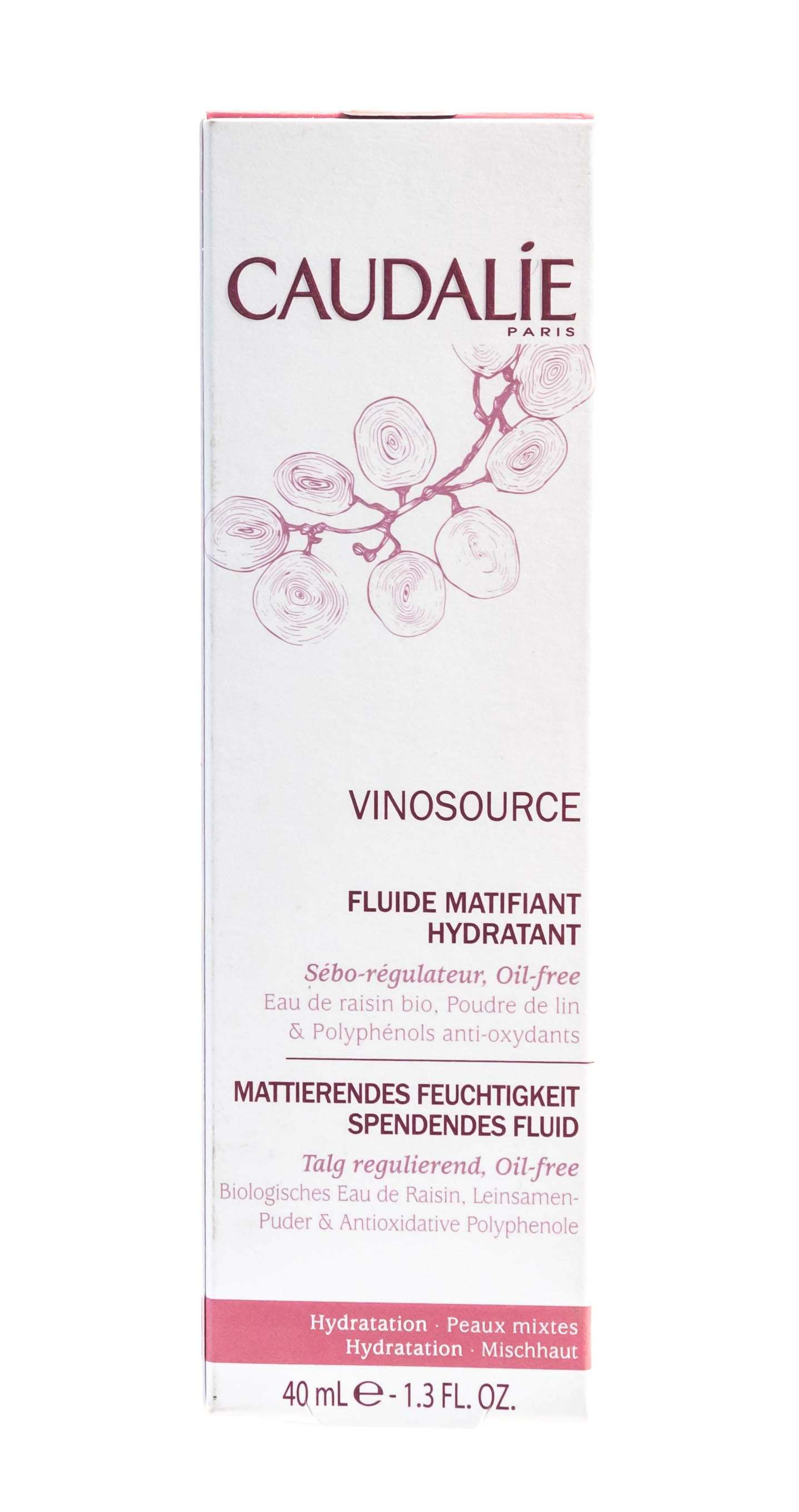 Кодали Крем-флюид для лица Vinosource увлажняющий и матирующий для комбинированной кожи, 40 мл (Caudalie, Vinosource) фото 7