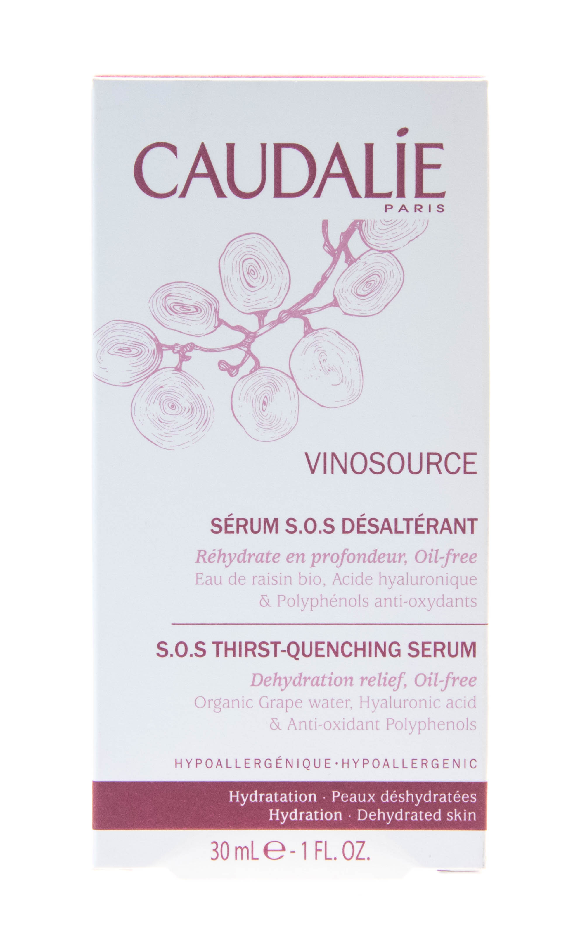 Кодали Сыворотка для лица Vinosource увлажняющая для сухой кожи, 30 мл (Caudalie, Vinosource) фото 7