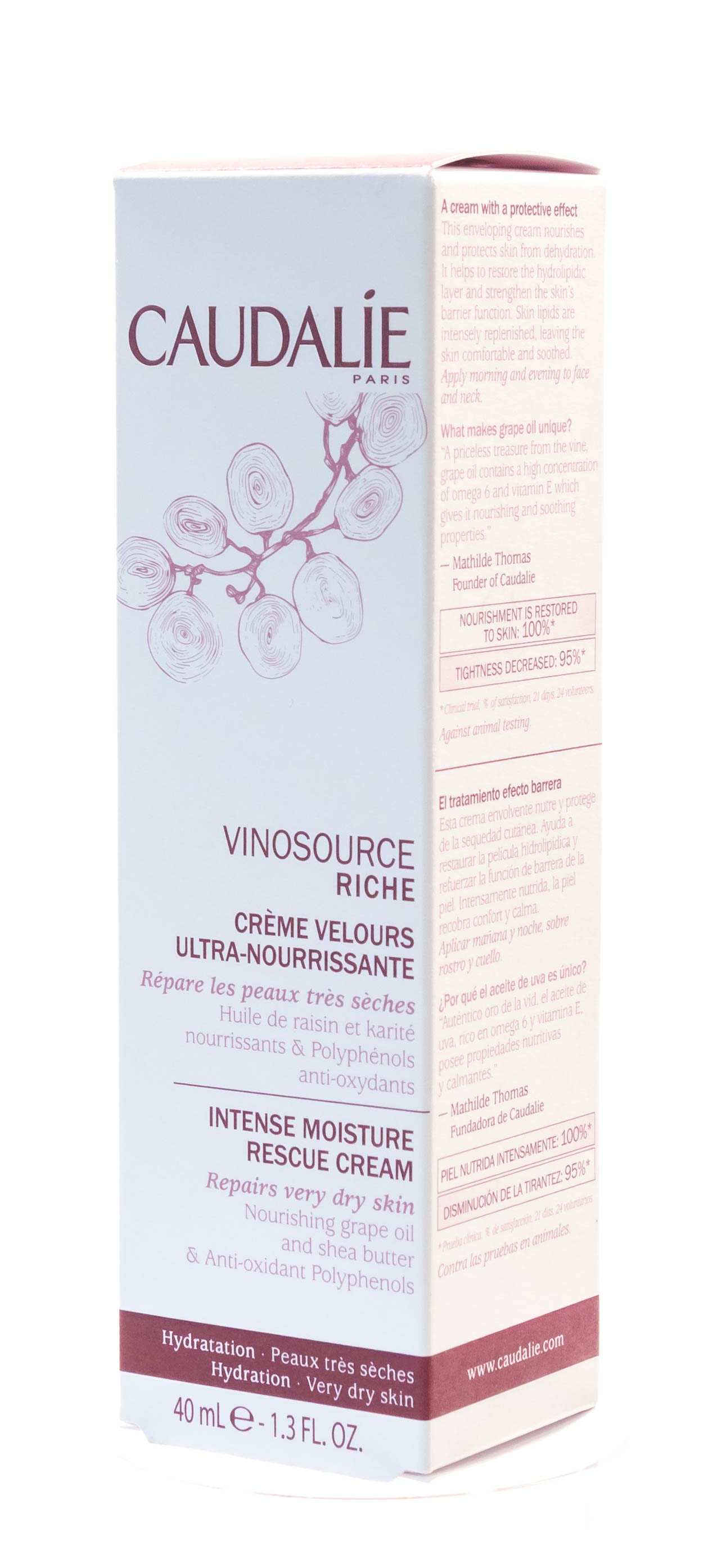 Кодали Крем для лица Vinosource экстраувлажняющий для сухой кожи, 40 мл (Caudalie, Vinosource) Кодали Крем для лица Vinosource экстраувлажняющий для сухой кожи, 40 мл (Caudalie, Vinosource) фото 4