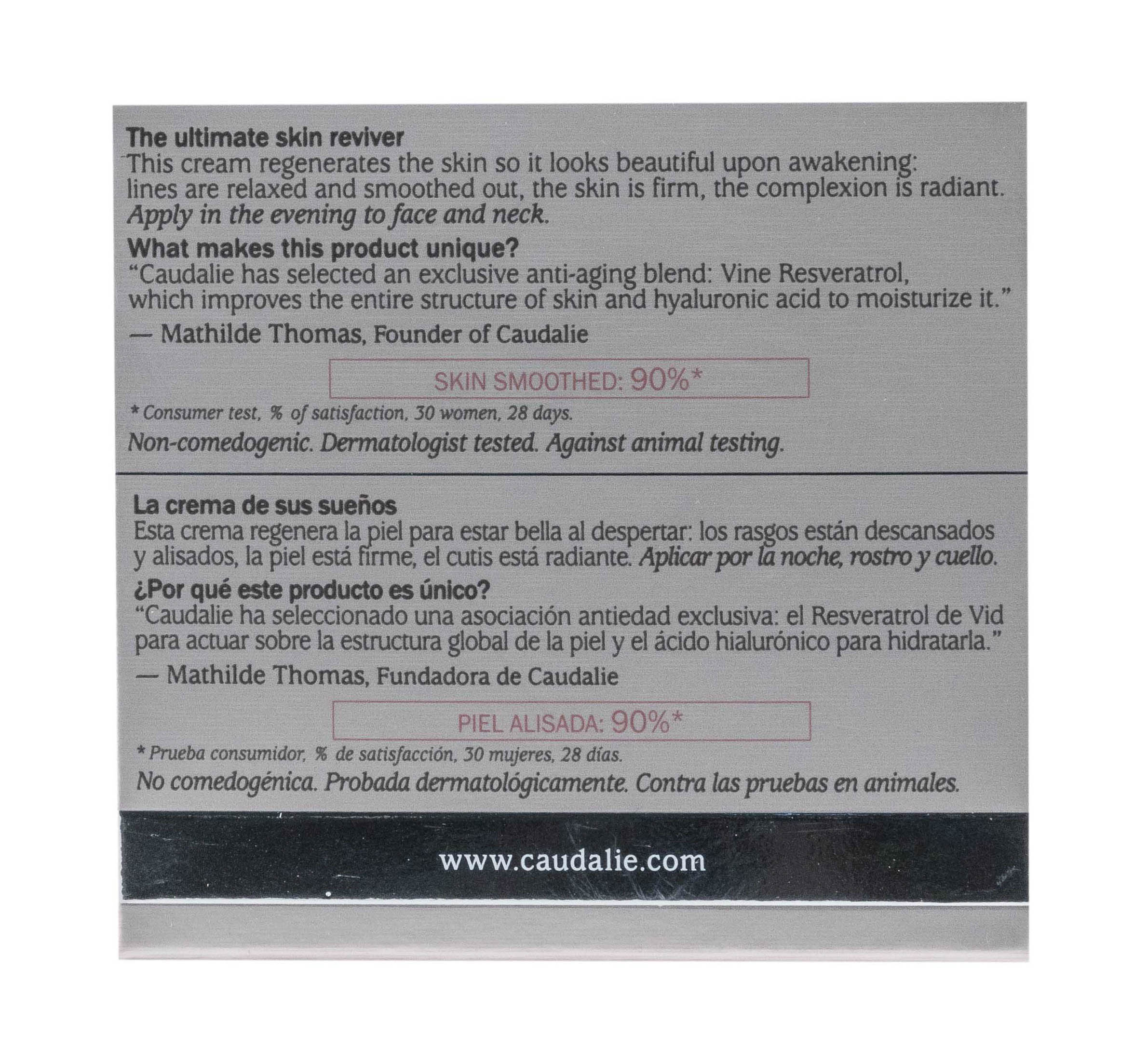 Кодали Крем для лица ночной Resveratrol [Lift] лифтинг-эффект против признаков старения, 50 мл (Caudalie, Resveratrol [Lift]) фото 5