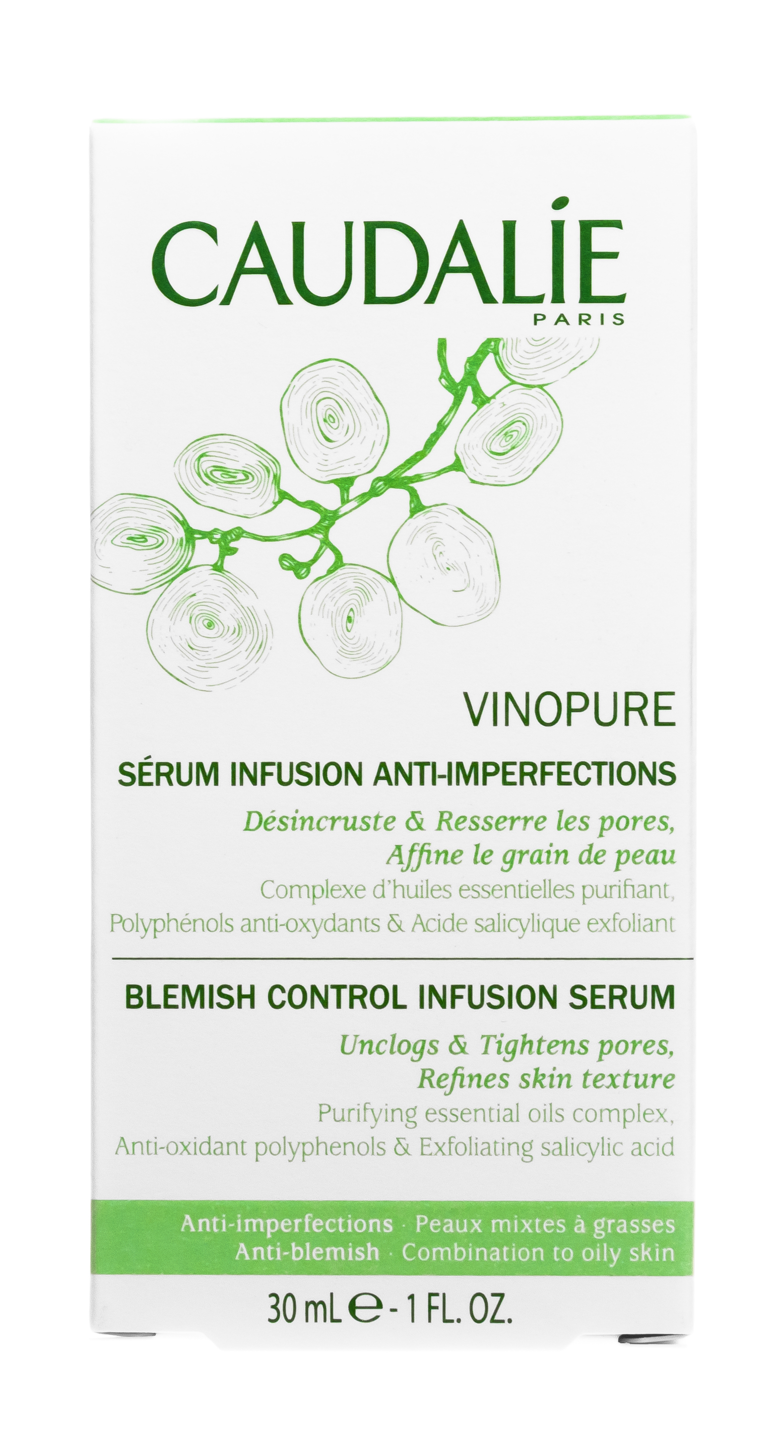 Кодали Сыворотка для лица Vinopure сужает поры улучшает текстуру для комбинированной кожи, 30 мл (Caudalie, Vinopure) Кодали Сыворотка для лица Vinopure сужает поры улучшает текстуру для комбинированной кожи, 30 мл (Caudalie, Vinopure) фото 5
