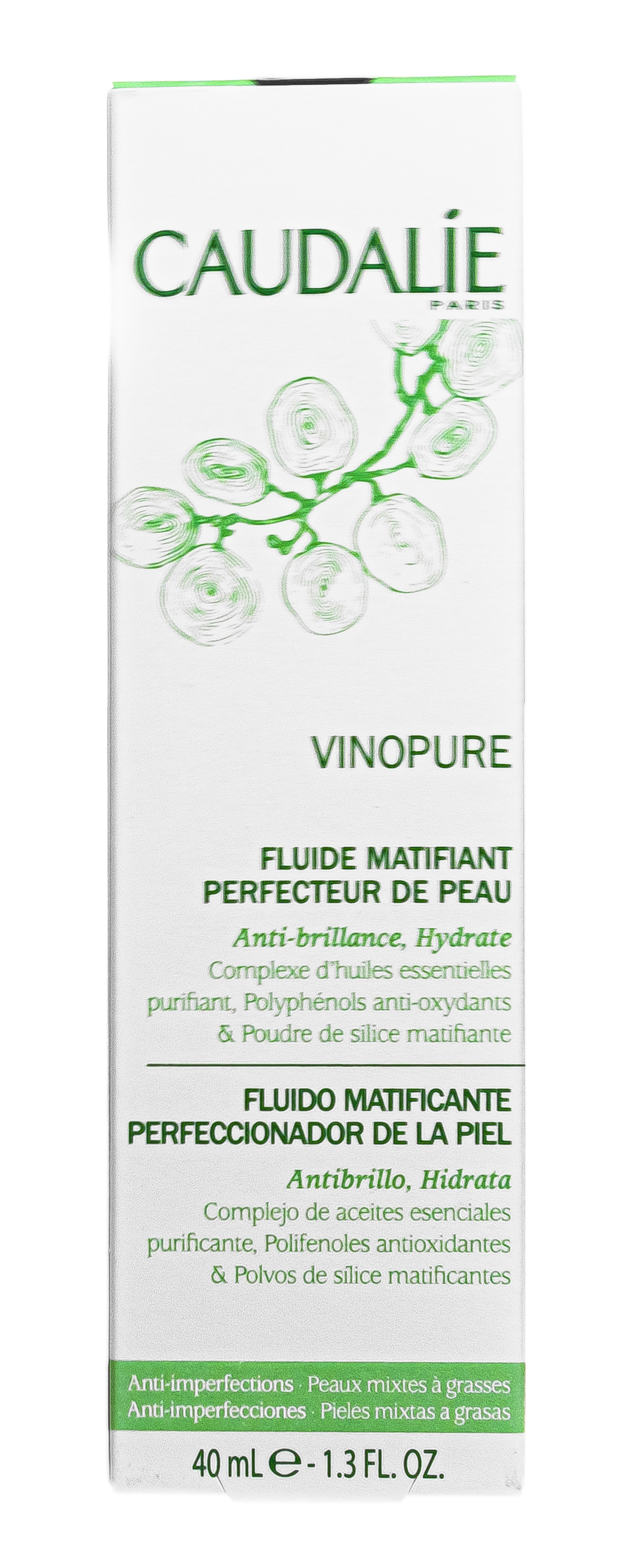 Кодали Крем-флюид для лица Vinopure матирующий сужает поры для комбинированной кожи, 40 мл (Caudalie, Vinopure) фото 4