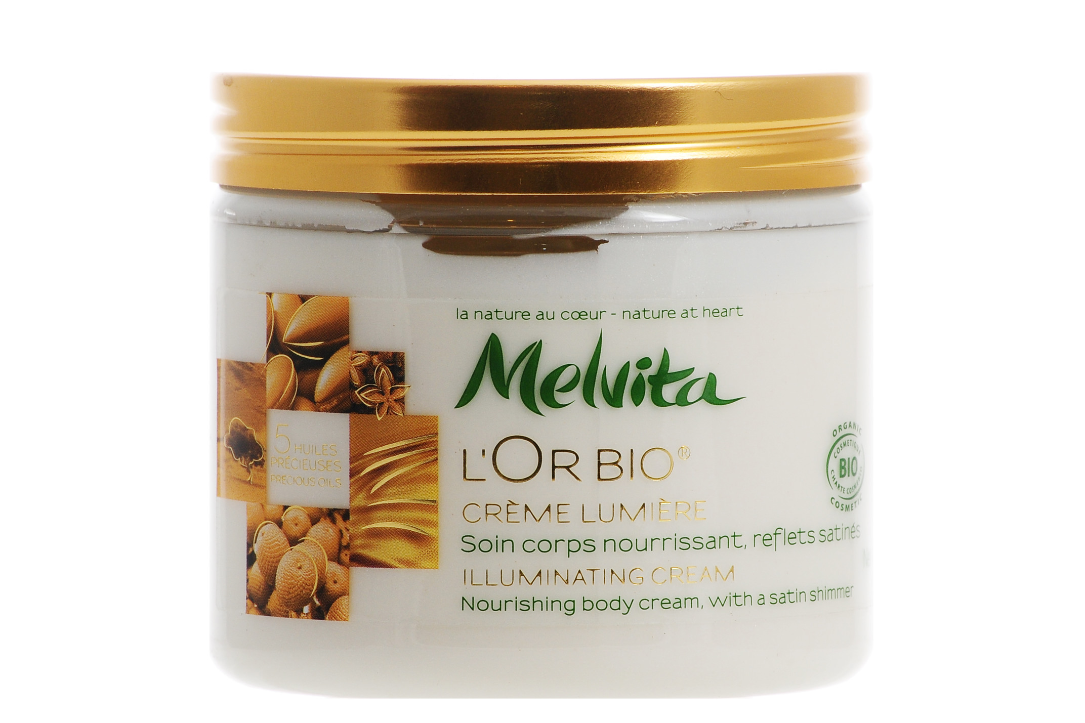 Мелвита Мерцающий крем-суфле L’Or Bio 175 мл (Melvita, Beauty Oils) фото 2