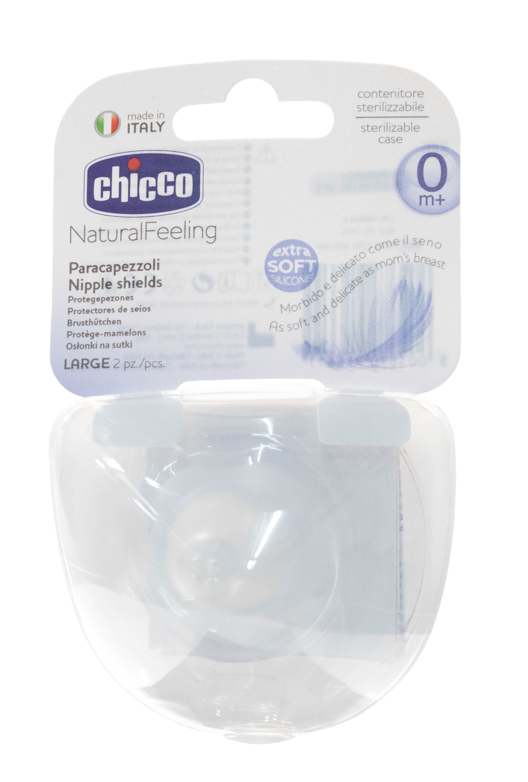 Чико Наклади на соски силиконовые защитные, большие, 2шт (Chicco, Для груди) фото 1