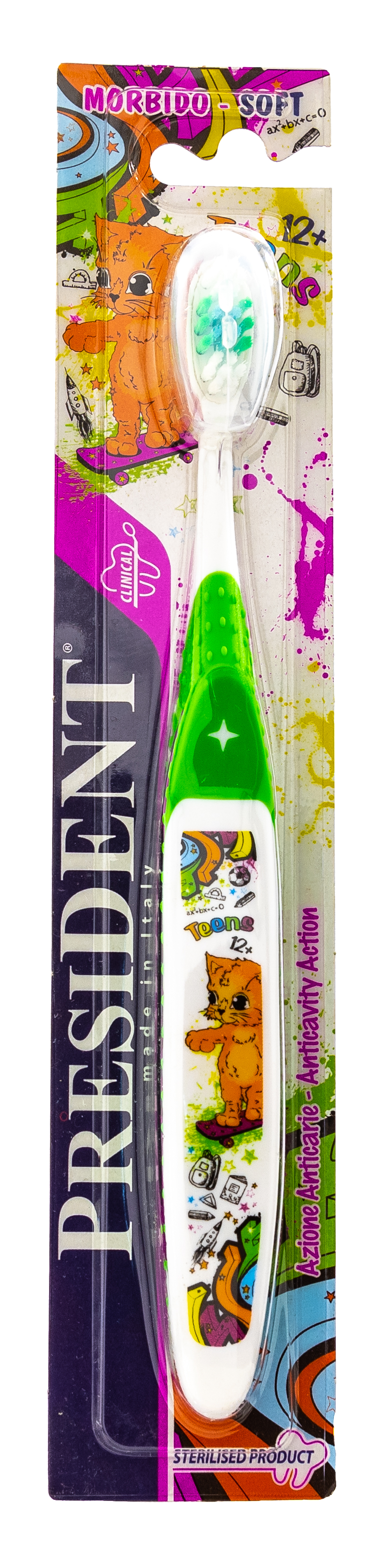 Президент Зубная щетка средняя Тинс 12+ (President, Для детей) фото 1