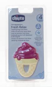 Chicco Прорезыватель-игрушка Fresh Relax Мороженое красное 4 . фото