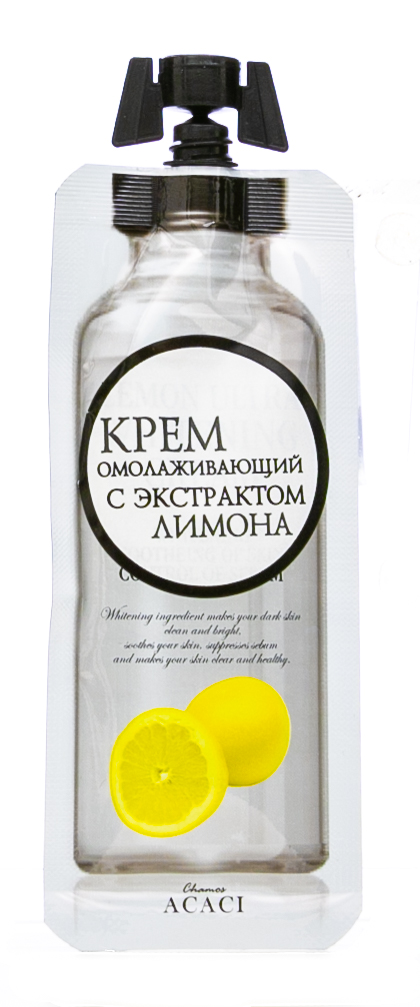 Чамос Акаси Омолаживающий крем для лица с экстрактом лимона без консервантов 12 мл (Chamos Acaci, Для лица) фото 1