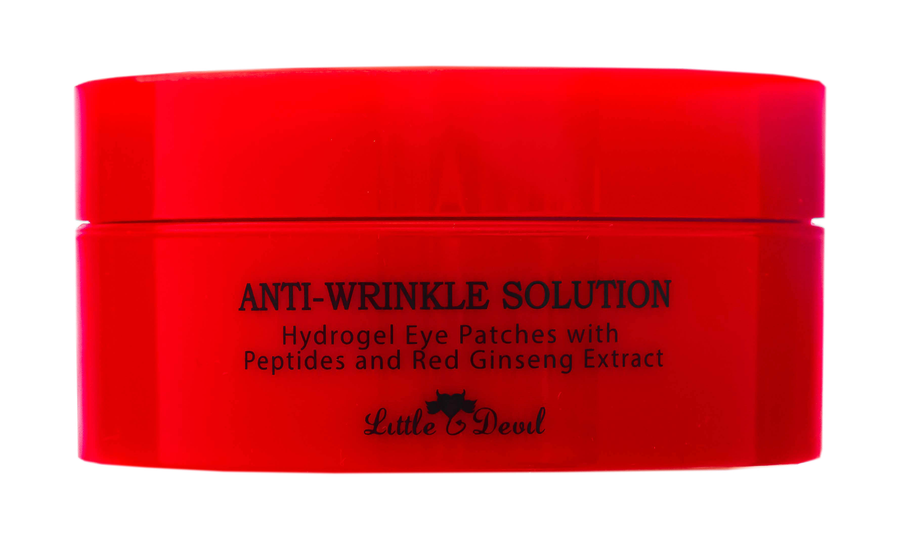 Литл Девил Гидрогелевые патчи c пептидами и экстрактом красного женьшеня  60 шт (Little Devil, Патчи для глаз) фото 1