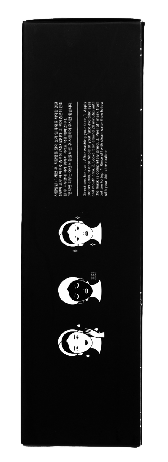 Чамос Акаси Очищающая черная маска-пленка для лица с бамбуковым углем 100 мл (Chamos Acaci, Для лица) фото 3