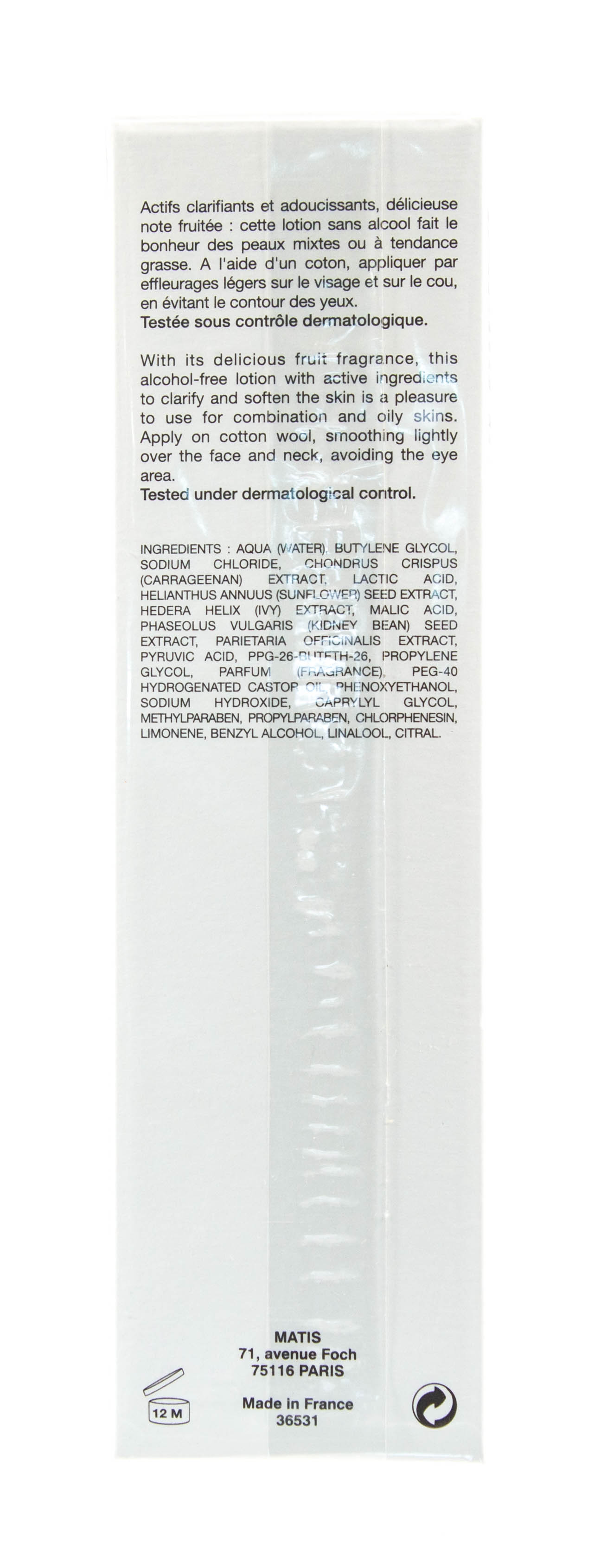 Матис Линия Для Жирной Кожи Лосьон очищающий для жирной кожи 200 мл (Matis, Линия для жирной кожи) фото 2