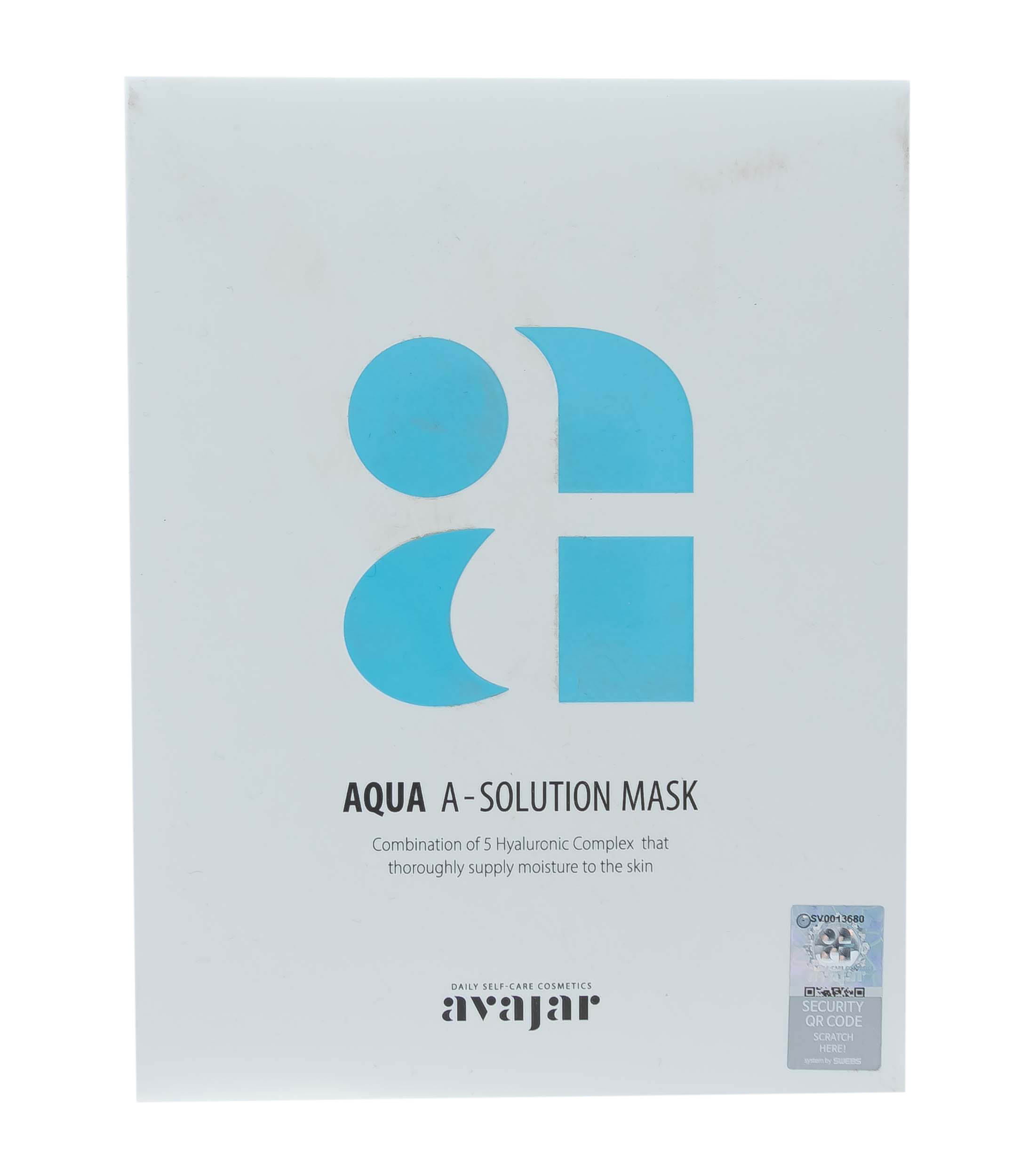 Аваджар Avajar Aqua A-Solution Mask Увлажняющая тканевая маска для сухой кожи 10 шт (Avajar, Для лица) фото 1