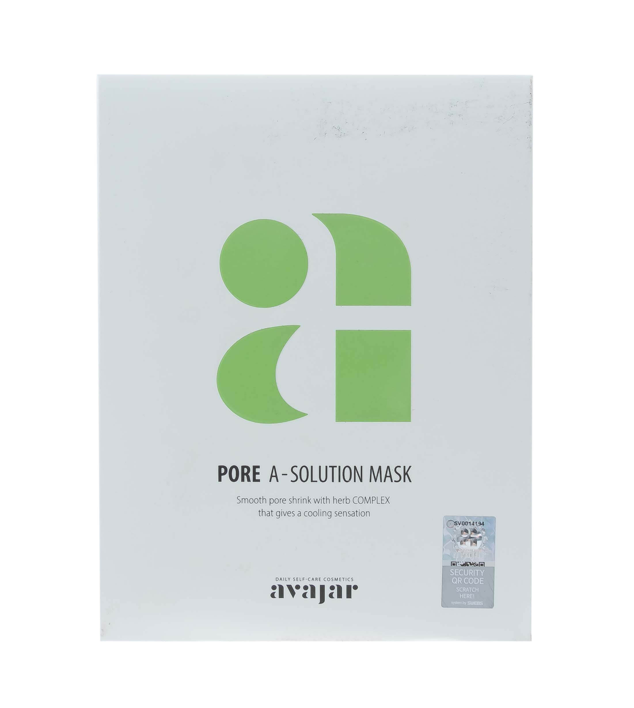 Аваджар Avajar Pore A-Solution Mask Тканевая маска для проблемной кожи 10 шт (Avajar, Для лица) фото 1